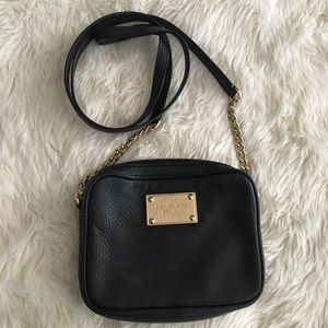 Michael Kor’s Black Leather Crossbody